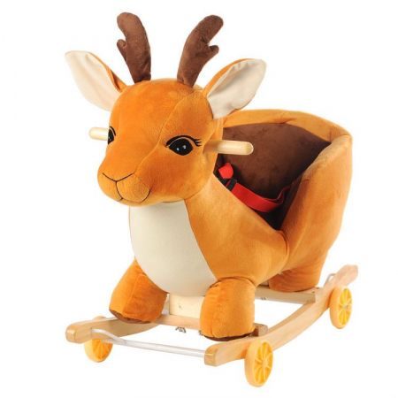 Balansoare si leagane - Renul Rudolf Din Plus Balansoar Si Cu Roti