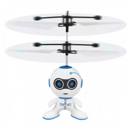 Robot Zburator Interactiv Cu Senzor De Inductie, tip elicopter, Incarcare USB [4]