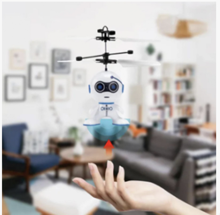 Robot Zburator Interactiv Cu Senzor De Inductie, tip elicopter, Incarcare USB [7]