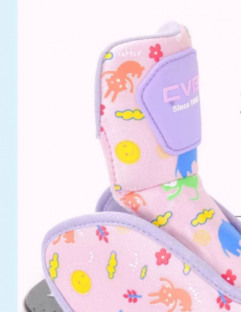 Role copii 2 in 1, Angel Wings, cu casca, cotiere si genunchiere, masuri reglabile 31-34 roz S [7]