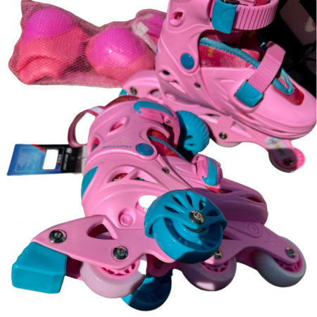 Role copii LW-R6BTS, 29 - 32 roz M, cu roti ajutatoare, cu accesorii de protectie, masuri reglabile [6]