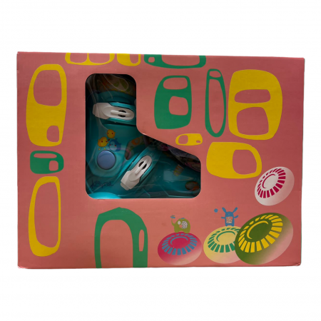 Role copii R06 cu casca, cotiere si genunchiere, masuri reglabile 26 - 33, albastru S [11]