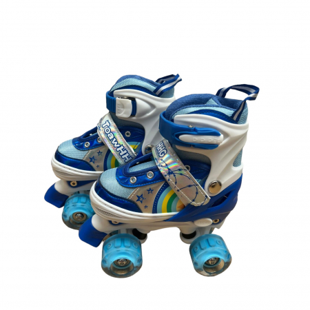 Role copii Shiny cu 4 roti cu lumini, masuri reglabile 27 -30, albastru, XS [6]