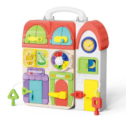 Jocuri si Jucarii - Busy Board 20-in-1 Montessori cu Muzica si Lumini