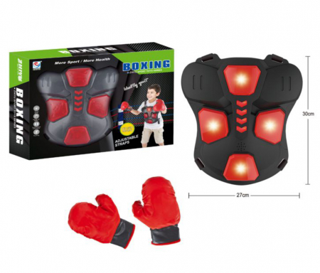 Set de box cu manusi si vesta de antrenament, cu lumini si sunete [3]