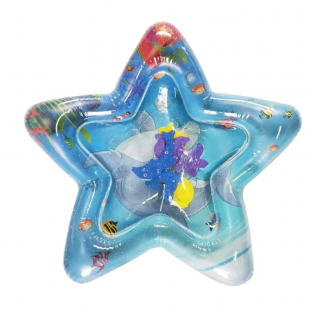 Jocuri si Jucarii - Saltea cu apa pentru bebelusi 65 x 65 cm - Stea de mare