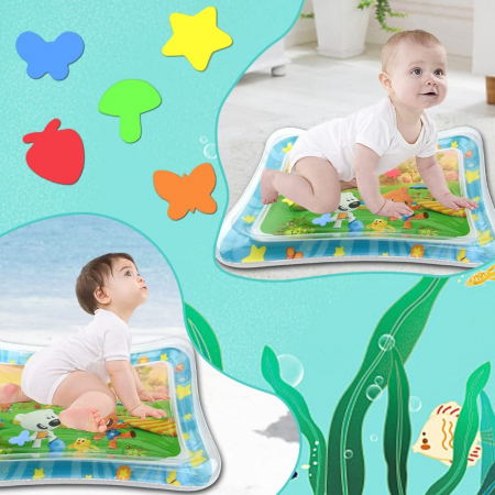 Saltea cu apa pentru bebelusi 70 x 50 cm - Prietenii catelusi la joaca [2]