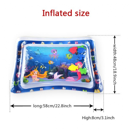 Saltea cu apa pentru bebelusi 70 x 50 cm - sirenele si animalele marine [9]