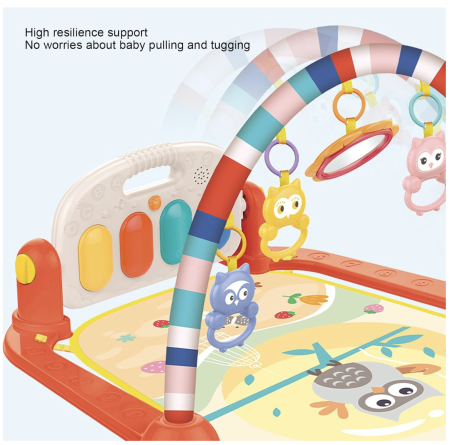 Saltea de joaca interactiva Baby Gym Play Mat cu lumini si muzica HE0651 [8]