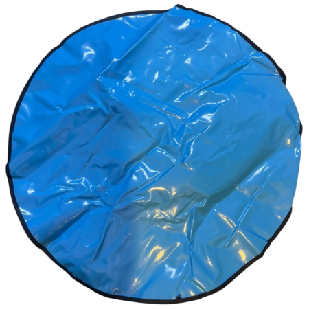 Sanie Gonflabila Rotunda cu Camera din Cauciuc, 80 cm, Albastru cu imprimeu [3]