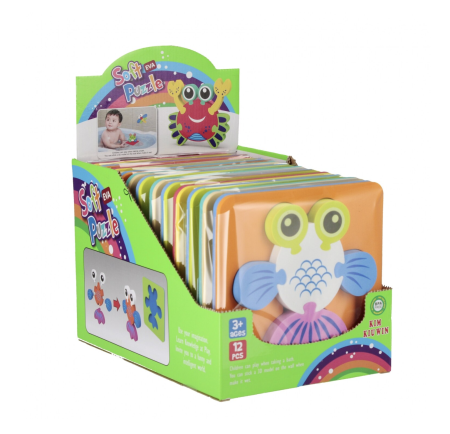 Jocuri si Jucarii - Set 12 Puzzle din spuma EVA Animale