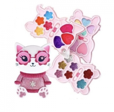 Moda - Mese de frumusete si accesorii - Set paleta de machiaj pentru copii, model Pisicuta