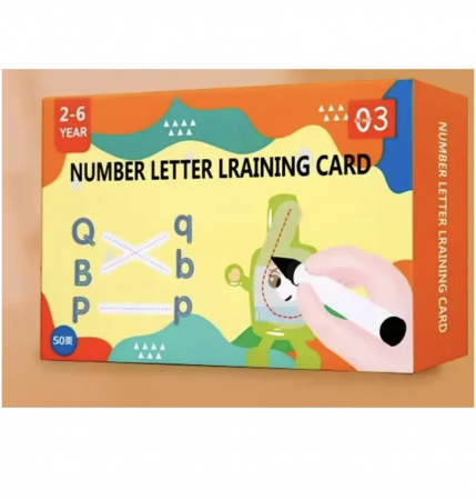 Set 26 cartonase reutilizabile pentru invatat scrierea alfabetului [2]