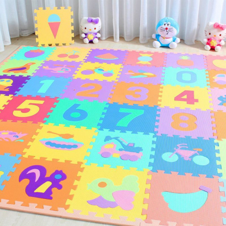 Jocuri si Jucarii - Set 27 Piese Covor Puzzle Din Burete EVA, gros