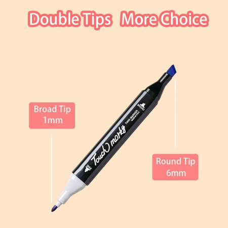 Set 36 de carioci profesionale, cu 2 tipuri de varf, markere [10]