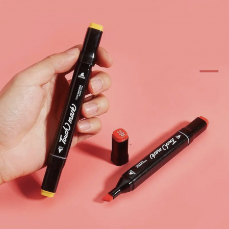 Set 36 de carioci profesionale, cu 2 tipuri de varf, markere [6]