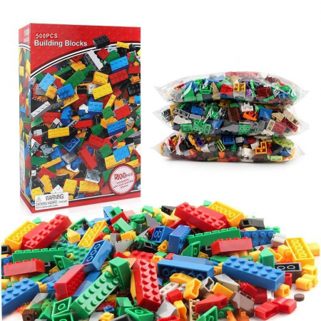 Seturi de constructie - Set 500 piese cuburi de constructie