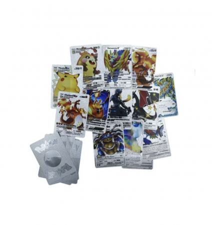 Set 55 cartonase argintii Pokemon [3]