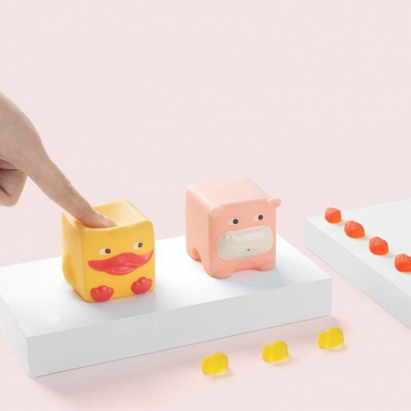 Set 6 cuburi silicon pentru bebelusi, animalele texturate [8]