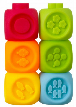 Set 6 cuburi cuplabile, cu cifre, pentru dentitie sau baita [3]