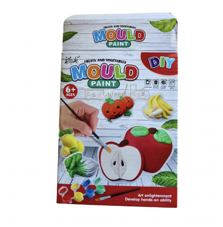 Set 4 Fructe, legume - Joc de creativitate Picteaza Figurinele din ipsos [0]