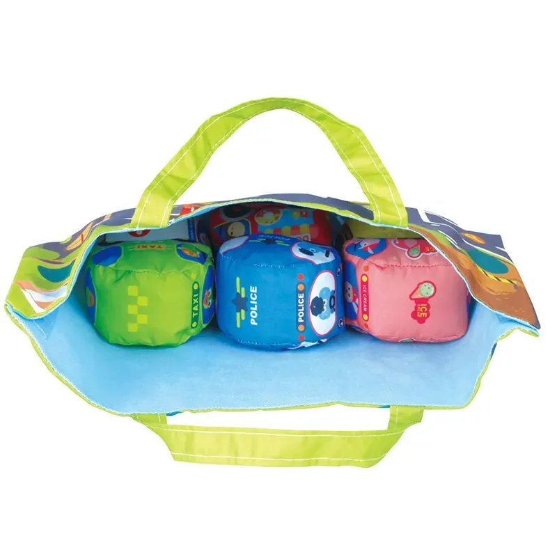 Set 6 masinute textile cu saculet [2]