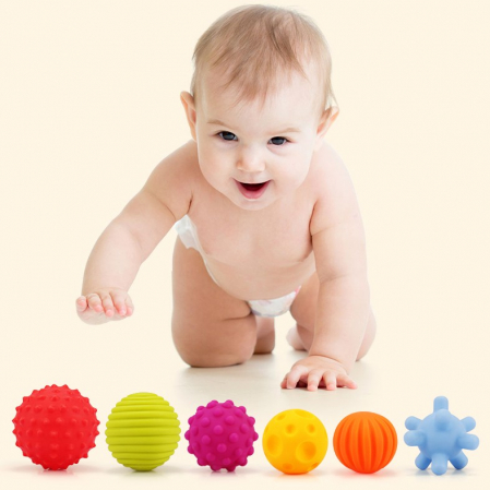 Set 6 mingii senzoriale pentru bebelusi - Krista® [7]