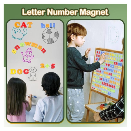 Set 110 piese magnetice, litere si numere, pentru invatare si joaca, 3 ani+ [2]