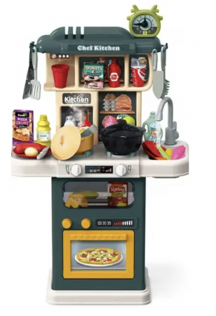 Set Bucatarie copii cu 64 piese Chef Kitchen verde 922-123 [3]