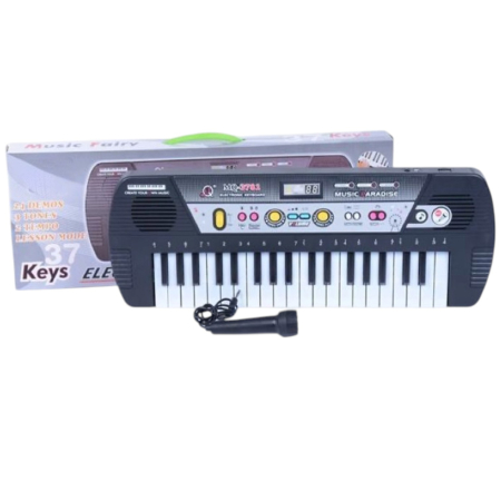 Orga Electronica Cu Microfon Copii MQ3781 37 Clape Inregistrare 10 Tonuri 3 Ani [4]
