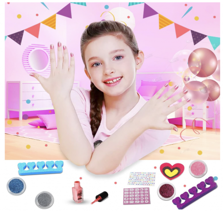 Set complet pentru unghii MBK-369Y, salon de manichiura, cu lampa pentru uscare [3]