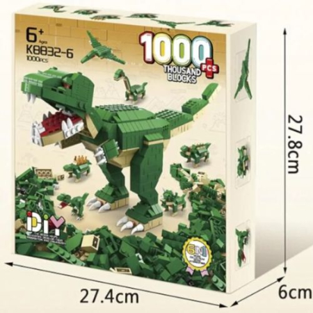 Set constructie 6 in 1 Dinozari 1000 piese, pentru copii 6+ ani [11]