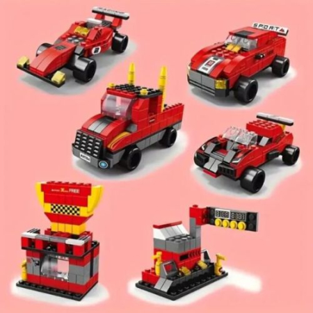 Set constructie 6 in 1 Camion 1000 piese, pentru copii 6+ ani [3]