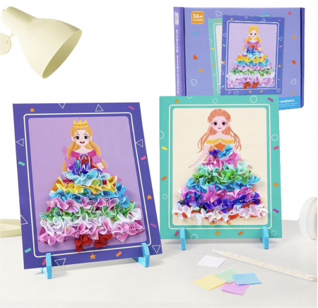 Set creativ si educativ Broderie pe rochia printesei blonde [6]