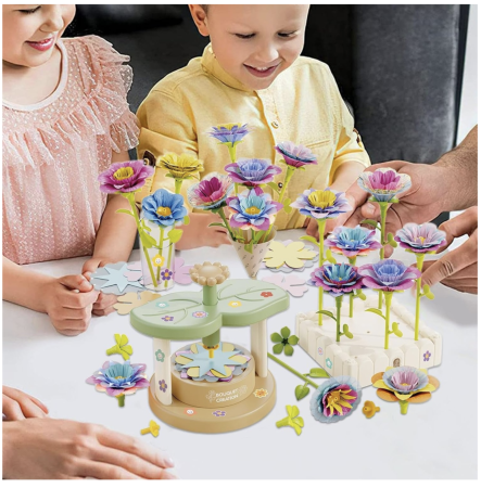 Joc de creatie floral Fabrica de flori cu 189 piese, set creativ DIY pentru copii [5]