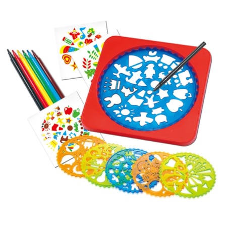 Articole pentru desen si pictura - Set Creativ Sabloane Spirograf Instrumente pentru Desen Mandala