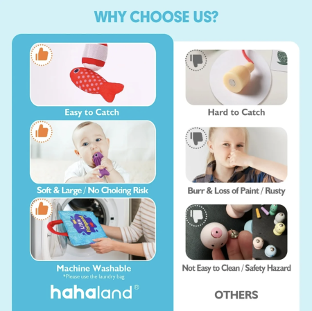 Set de pescuit si sortare culori textil, 22 piese, pentru copii 6 luni+ [5]