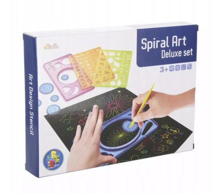 Jocuri si Jucarii - Set Creativ Spirograph Sabloane pentru Desen Mega Creative