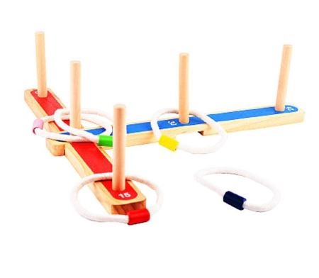 Set jocuri de societate Rings, pentru interior si exterior, din lemn [5]