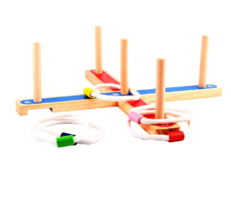 Set jocuri de societate Rings, pentru interior si exterior, din lemn [6]