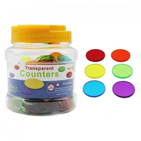 Jocuri si Jucarii - Set la Borcan cu 300 Ceruclete din Plastic – Activități Educative