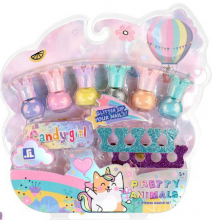 Moda - Mese de frumusete si accesorii - Set manichiura unghii si accesorii, Pretty Animals