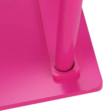 Set masuta cu doua scaune pentru copii, din MDF, Roz cu alb, 59x39x40 cm [5]
