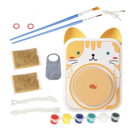 Set Olarit pentru Copii cu Roata Electrica Model Pisica [9]