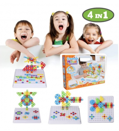 Set constructie copii cu 237 piese si bormasina cu baterii [11]
