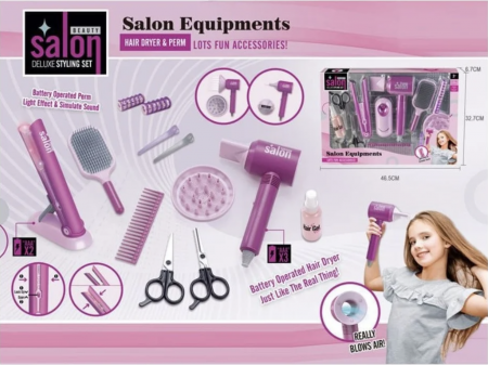 Jocuri si Jucarii - Set Salon Deluxe Styling cu 13 Accesorii