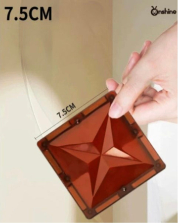 Set STEM 100 Piese Magnetice Transparente de Construit – Magnetic Tiles [13]