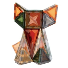 Set STEM 50 Piese Magnetice Transparente de Construit – Magnetic Tiles [9]