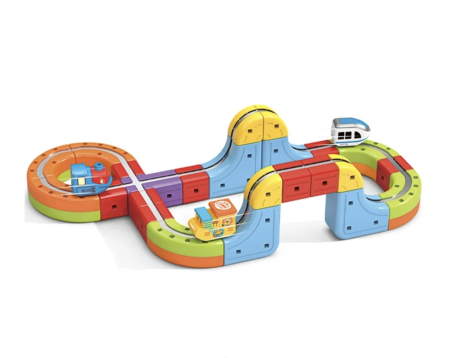Vehicule de jucarie - Set Tren cu Circuit Magnetic 3D Modular 26 Piese
