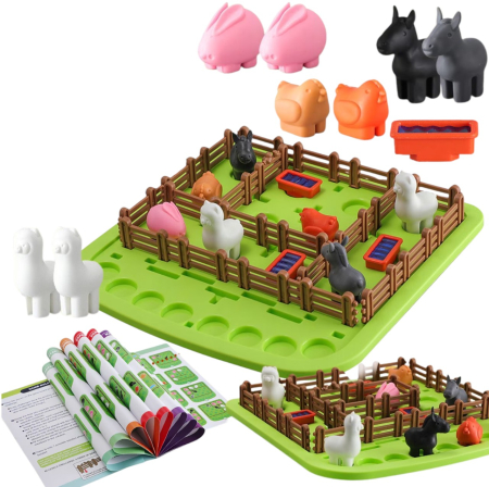 Jocuri si Jucarii - Smart Farmer - joc de logica cu animale de ferma, 60 provocari, limba romana
